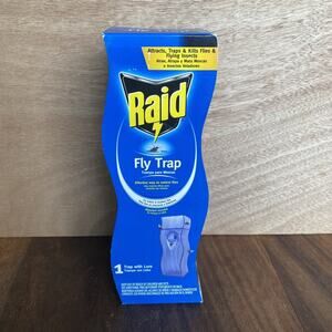 New Raid Fly Trap With Lure - Attracts Traps Flies & Flying Insects